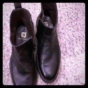 Men’s Black Bruno Magli 8.5 Italian Leather Boot